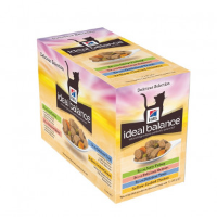 Hill's Ideal Balance Pouch Adult Multipack kattenvoer 12 zakjes