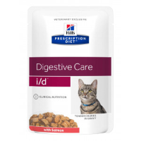 Hill's Prescription Diet I/d 85 Gram Pouch Zalm Kattenvoer 2 X 12 Zakjes