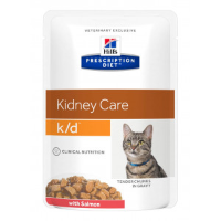 Hill's Prescription Diet Kat K/D Pouch Zalm 85 gr kattenvoer 2 x 12 zakjes