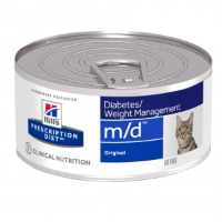 Hill's Prescription Diet M/D 156 gr blik kattenvoer 2 trays (48 blikken)