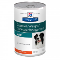 Hill's Prescription Diet W/d Blik 370 Gram Hondenvoer 2 Trays (24 Blikken)