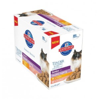 Hill's Senior 11+ Pouch Healthy Ageing kattenvoer 2 x 12 zakjes