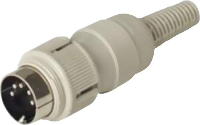 Hirschmann 930 965 517 1 DIN connector Stekker, recht Aantal polen: 5 Grijs 1 stuk(s)