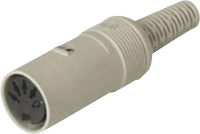 Hirschmann 930 152 517 1 DIN connector Bus, recht Aantal polen: 6 Grijs 1 stuk(s)