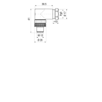 Hirschmann 933 166 100 1 Sensor/actuator connector, niet geassembleerd M12 Aantal polen (sensoren): 4 Stekker, haaks 1 stuk(s)
