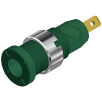 Hirschmann Test & Measurement MSEB 2610 F 2,8 Au Veiligheids labconnector, female Bus, inbouw verticaal Stift Ø: 2 mm Groen 1 stuk(s)