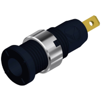Hirschmann Test & Measurement MSEB 2610 F 2,8 Au Veiligheids labconnector, female Bus, inbouw verticaal Stift Ø: 2 mm Zwart 1 stuk(s)