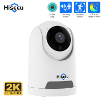 Hiseeu 2MP/4MP Indoor WiFi IP Camera 360° Panoramische Intelligente Automatische Tracking Tweeweg Audio Remote Telefoon