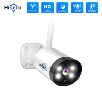 Hiseeu 3MP Draadloze IP Camera Kleuren Nachtzicht Bewegingsdetectie Tweewegs Audio Buitenshuis Waterdichte CCTV WiFi Bew