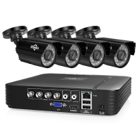Hiseeu 4CH 1080P AHD Beveiligingscamera DVR CCTV Camerasysteem Waterdicht videobewakingssysteem