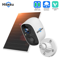Hiseeu CG6 Outdoors WiFi Zonnecamera 3MP Draadloos Nachtzicht PIR Detectie Telefoonbewaking Tweerichtingsintercom Waterd