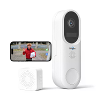 Hiseeu DB04 4MP 2K HD WiFi Deurbel Camera IR Nachtzicht Bewegingssensor Tweewegs audio 2.4G 5G Draadloze Slimme Videodeu