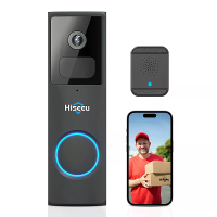 Hiseeu DB2 1080P 2MP WiFi Deurbel Camera IR Nachtzicht Slimme PIR Bewegingsherkenning Tweeweg Audio IP65 Waterproof 2.4G