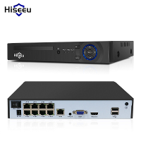 Hiseeu H5NVR P 8 8CH POE NVR iP Beveiligingscamera H.265+ CCTV systeem 8MP 4K Audio Video Recorder Gezichtsdetectie Came