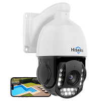Hiseeu HD185 PZ 4K 8MP 30X optische zoom PTZ PoE beveiligingscamera kleuren nachtzicht menselijke detectie tweeweg audio