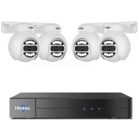 Hiseeu PK 4YHD685 5MP WiFi IP camera met AI mensdetectie, tweeweg audio, spotlight alarm, 300° pan, 90° kanteling, weerb