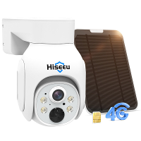 Hiseeu TD473 E 4G LTE EU Standaard 3MP 2K HD Cellulaire Beveiliging Zonne energie Camera Kleur Nachtzicht Tweewegs Commu
