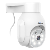 Hiseeu WHD405 Buitencamera 5MP PTZ Draadloos Kleuren Nachtzicht Bewegingsdetectie Sirene Alarm Tweewegs Audio CCTV Bewak
