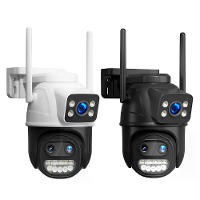 Hiseeu WS419B WS419QB 9MP WIFI IP Camera Drie Lenzen & Dual Screen Met 8X Zoom PTZ Camera Ai Automatische Tracking Bevei