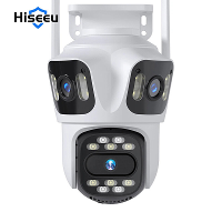 Hiseeu WSA18 8MP 4K 5X Zoom WiFi PTZ IP camera Drie lenzen Drie schermen Buitencamera Auto Tracking 2 weg Audio Video Be