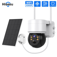 Hiseeu WTD514 4MP 1080P 5X Zoom Outdoor Solar Powerd Camera PTZ WiFi Draadloze IP cam PIR bewegingsdetectie Nachtzicht T