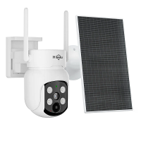 Hiseeu WTD904D 4MP Pixels Solar Powered Wireless WIFI IP Camera met Kleur Nachtzicht PIR Bewegingsmeldingen 5200mAh Batt