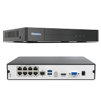 Hiseeu YNVR P 8 8 poorts 4K PoE netwerkvideorecorder NVR ondersteunt 4K 2K 8MP 5MP 3MP 1080P PoE camera met bewegingsala