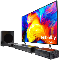 Hiwill A41 Pro 320W Dolby Atmos Soundbar 4.1CH Soundbar bluetooth Surround Sound System 2 zijwaartse tweeters 2 front su