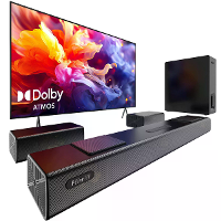 Hiwill A51 PRO Dolby Atmos Soundbar 450W 5.1.2CH Surround Sound System with 11 Drivers HarmonicX Sound Processing 360° S