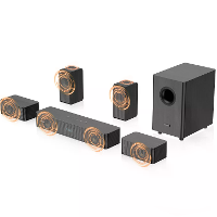 Hiwill N512 400W 5.1.2CH Soundbar Home Theater bluetooth Surround Sound System 4 Surround Speakers Center Speaker met 5,