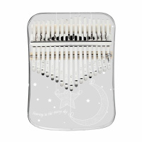 Hluru Acryl Kalimba Stars Moon serie 17 toetsen Transparante Finger Thumb Piano