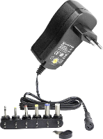 HN Power Stekkernetvoeding, instelbaar 3 V, 4.5 V, 5 V, 6 V, 7.5 V, 9 V, 12 V 2.25 A 27 W
