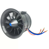 Hobbyocean 90mm 12 blade EDF Elektrische Afgezogen Ventilatormodule met 6S 1450KV 8S 1100KV Brushless Motor 125A ESC voo