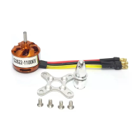 Hobbyocean D2822 1100KV 1450KV 1800KV 2600KV Brushless Motor 2 3S voor RC vliegtuig
