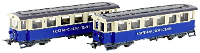 Hobbytrain H43107 H0 2 delige set treinspitzspoorwagons