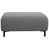 Hocker Elsa   stof Eden   grijs   Leen Bakker
