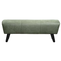 Hocker Felix   donkergroen   leder Tennessee   45x123x40 cm   Leen Bakker