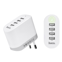 Hoco 5v 4.8A Universal Usb Charger 4 Ports Eu Smart Charger For Mobile Phone