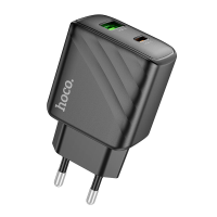 HOCO CS23A 30W 2 Port USB PD lader USB A + USB C PD QC3.0 Snellader Wandoplader EU stekker voor iPhone 15 14 13 voor Hua