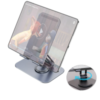 HOCO HP50 Plus Opvouwbare draaibare aluminiumlegering 360 draaibare luie desktoptelefoon / tabletstandaard