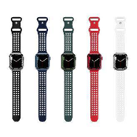 HOCO iWatch WA08 38/40/41 mm flexibele honingraat siliconen band in effen kleur