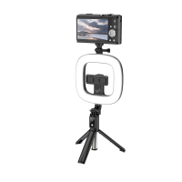 HOCO LV03 Plus Live streaming Vullicht Stand met bluetooth Afstandsbediening 9 Aanpasbare LED Live Streaming Universele