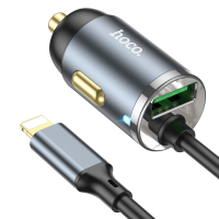 HOCO NZ7 PD 20W QC 3.0 18W Dual Uitgang Snel Opladen Autolader met 1.2M iP Kabel Voor iPhone 11 12 13 14 14 Plus 14 Pro