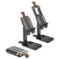 HOCO S28 Opvouwbare bureaustandaard 120° hoekverstelling Antislip draagbare beugel Compatibel met telefoon, tablet, lapt