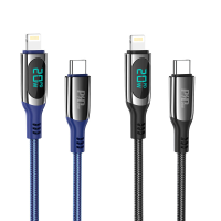 HOCO S51 PD 20W Display Type C naar iP kabel Snel opladen Gegevensoverdracht Koperen kernlijn 1,2 m lang voor iPhone 14