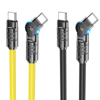 HOCO U118 3A 60W Type C naar Type C kabel Snel opladen Gegevensoverdracht Koperen kernlijn 1.2M lang voor Huawei Mate50