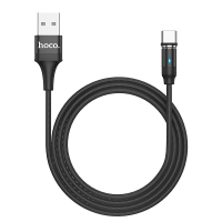 HOCO U76 Magnetische USB naar Type C Micro USB kabel 2A Snel opladen Gegevensoverdracht Koord Lijn 1,2 m lang Voor Samsu