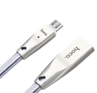Hoco U9 2.4A Zinc Alloy Jelly Knitted Micro Usb Charging Data Cable 1.2M For Samsung S7 Redmi Note4