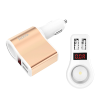 Hoco Z10 Dual Usb 5 V 2.4A Led Display Car Charger For Samsung Xiaomi Iphone Huawei