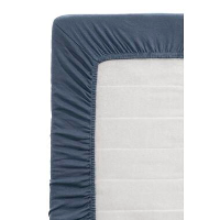 Hoeslaken Jersey   donker blauw   160x200 cm   Leen Bakker